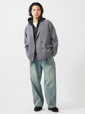 「JOURNAL STANDARD relume（ジャーナルスタンダード　レリューム）のアイテム（ジャケット/アウター）」を使った、JOURNAL STANDARD relumeさん（メンズ・181cm）の冬コーディネート