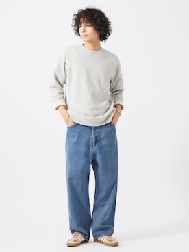 「JOURNAL STANDARD relume（ジャーナルスタンダード　レリューム）のアイテム（スウェット）」を使った、JOURNAL STANDARD relumeさん（メンズ・181cm）の冬コーディネート