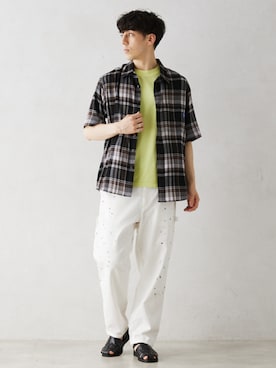 「SMITH'S AMERICAN（スミスアメリカン）のアイテム」を使った、JOURNAL STANDARD relumeさん（メンズ・179cm）の夏コーディネート