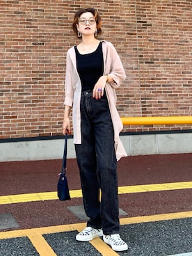 「アイテム（タンクトップ）」を使った、☺︎さいとを☺︎さん（レディース・174cm・30代）の夏コーディネート