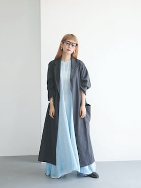 「アイテム（ワンピース/ドレス）」を使った、yukiさん（レディース・152cm・40代）の夏コーディネート
