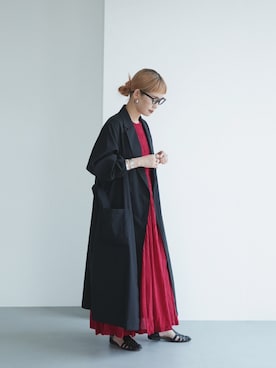 「アイテム（ワンピース）」を使った、yukiさん（レディース・152cm）の夏コーディネート