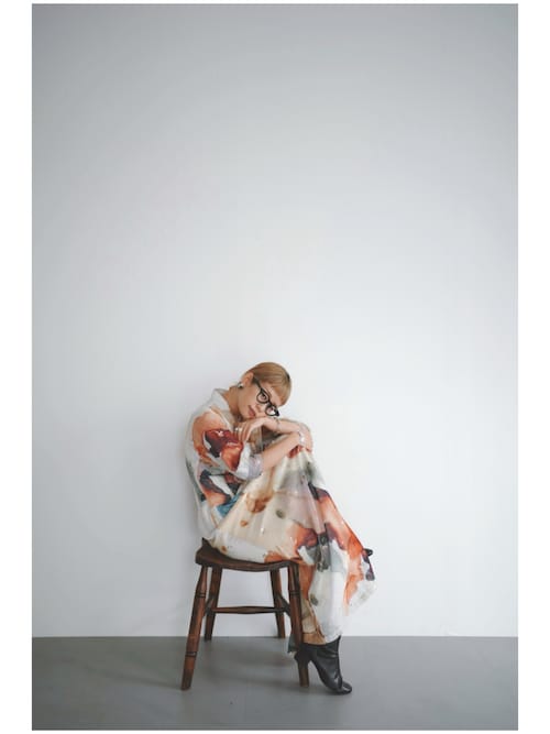 AMERI/アメリ】《STUDIOUS別注》Art Organdy Dress/アートオーガンジー