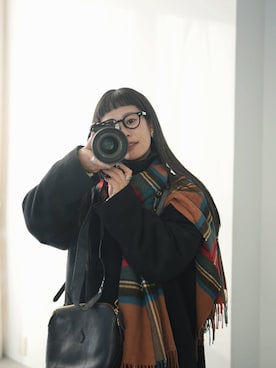 「アイテム（バッグ）」を使った、yukiさん（レディース・152cm・40代）の冬コーディネート