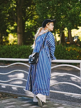 「アイテム（メガネ）」を使った、yukiさん（レディース・152cm）の秋コーディネート