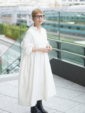 「アイテム（ワンピース/ドレス）」を使った、yukiさん（レディース・152cm）の秋コーディネート