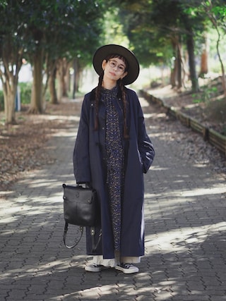 未使用品✨マッキントッシュフィロソフィーblue Gardenワンピース Snowblue Garden ウエストギャザーワンピース