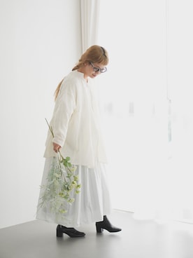 「アイテム（ワンピース）」を使った、yukiさん（レディース・152cm）の秋コーディネート