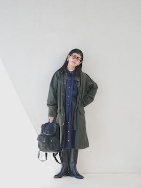 「アイテム（バックパック/リュック）」を使った、yukiさん（レディース・152cm）の春コーディネート