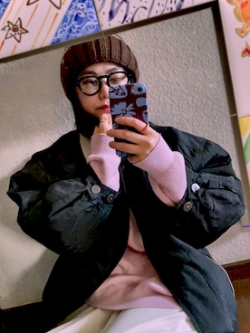 「Java（ジャバ）のアイテム」を使った、IZUMI YUMENOさん（レディース・163cm）の冬コーディネート