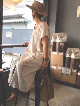 「Serendipity（セレンディピティ）のアイテム」を使った、tamaさん（レディース・159cm）の夏コーディネート