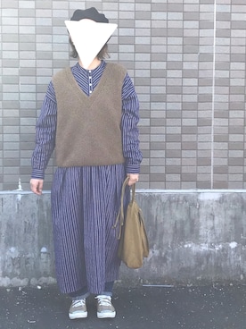 「khakito（カーキト）のアイテム」を使った、tamaさん（レディース・159cm）の冬コーディネート