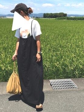 「Serendipity（セレンディピティ）のアイテム」を使った、tamaさん（レディース・159cm）の夏コーディネート