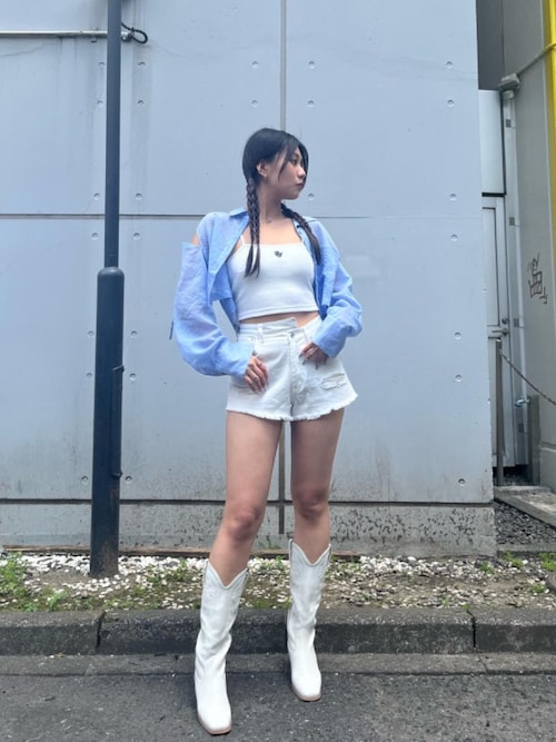 MLB】ダメージデニムショートパンツ（デニムパンツ）｜BACK TO