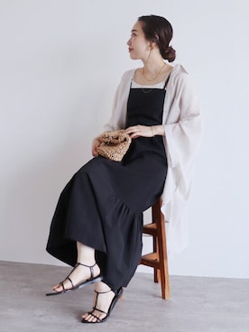 「reca（レカ）のアイテム（ワンピース/ドレス）」を使った、mayuさん（レディース・158cm）の夏コーディネート