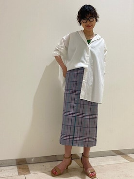 「MIKIA」｜西澤さん（レディース・159cm）の春コーディネート