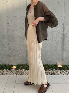 「select MOCA by misato（セレクトモカバイミサト）のアイテム」を使った、SELECT MOCAさん（レディース・161cm）の夏コーディネート