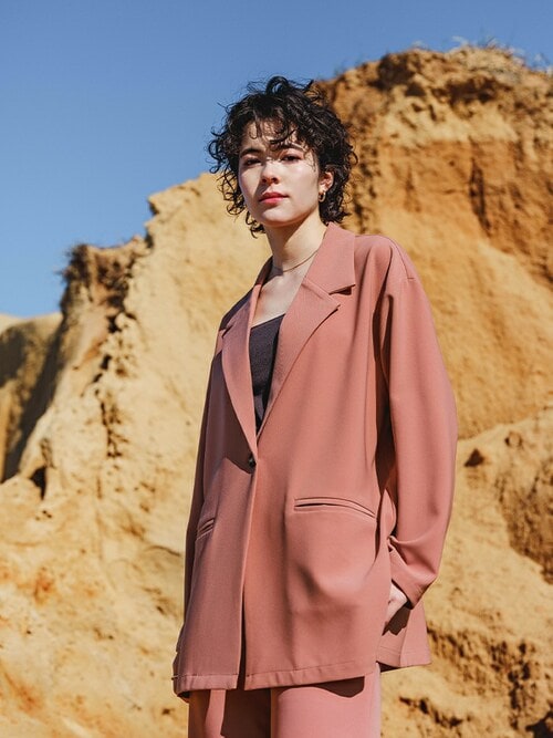 セール】サイドスリットルーズジャケット（その他アウター）｜select