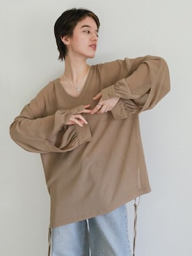 「select MOCA（セレクトモカ）のアイテム（リング）」を使った、SELECT MOCAさん（レディース・160cm）の春コーディネート