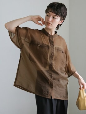 「select MOCA by son（セレクトモカバイソン）のアイテム（スラックス）」を使った、SELECT MOCAさん（レディース・160cm）の夏コーディネート