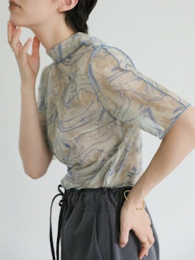 「シースルー」｜「アイテム（その他トップス）」を使った、SELECT MOCAさん（レディース・160cm）の夏コーディネート