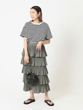 「CAMINANDO（カミナンド）のアイテム」を使った、watanabeさん（レディース・163cm）の春コーディネート