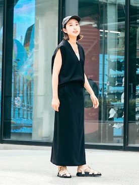 「JOURNAL STANDARD（ジャーナルスタンダード）のアイテム（ベスト）」を使った、watanabeさん（レディース・163cm）の春コーディネート