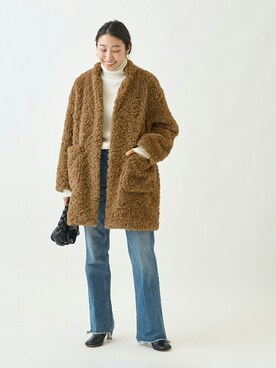 「journal standard L'essage（ジャーナルスタンダードレサージュ）のアイテム（その他アウター）」を使った、watanabeさん（レディース・161cm）の冬コーディネート