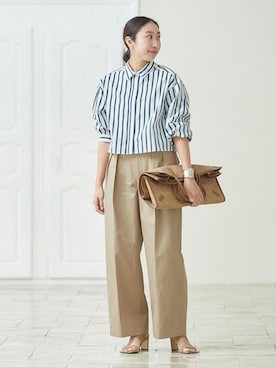 「THOMAS MASON（トーマス メイソン）のアイテム」を使った、watanabeさん（レディース・161cm）の冬コーディネート