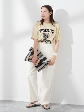 「MIXTA（ミクスタ）のアイテム」を使った、watanabeさん（レディース・161cm）の夏コーディネート