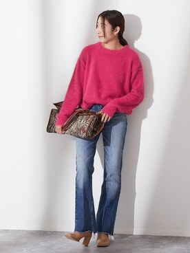「TRICOTS JEAN MARC（トリコットジーンマルク）のアイテム（ニット/セーター）」を使った、watanabeさん（レディース・161cm）の夏コーディネート