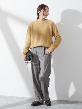 「TRICOTS JEAN MARC（トリコットジーンマルク）のアイテム（ニット/セーター）」を使った、watanabeさん（レディース・161cm）の秋コーディネート