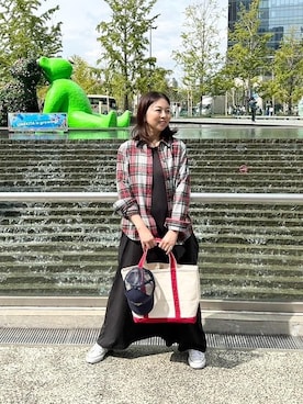 「BeanOutsider」｜「アイテム（バッグ）」を使った、Yasuさん（レディース・160cm）の秋コーディネート