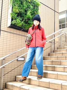 「アイテム（ボディバッグ/ウエストポーチ）」を使った、Yasuさん（レディース・160cm）の秋コーディネート