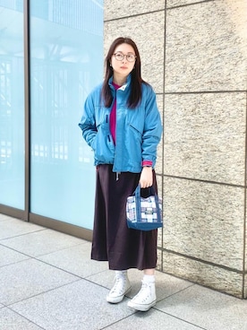 「L.L.Bean（エルエルビーン）のアイテム」を使った、Yasuさん（レディース・160cm）の春コーディネート