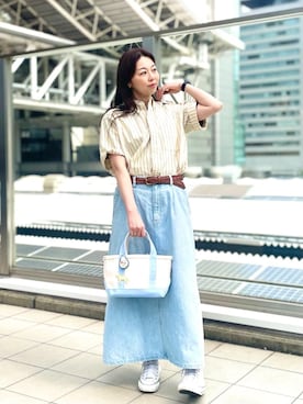 「LLbean」｜Yasuさん（レディース・160cm）の春コーディネート