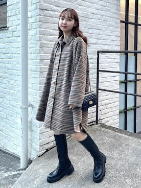 「fredy emue（フレディエミュ）のアイテム（その他アウター）」を使った、FREDY&GLOSTER stylingさん（レディース・160cm）の秋コーディネート