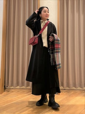 「fredy emue（フレディエミュ）のアイテム（その他アウター）」を使った、FREDY&GLOSTER stylingさん（レディース・156cm）の秋コーディネート