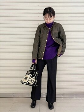 「紅葉コーデ」｜「アイテム（ジャケット/アウター）」を使った、FREDY&GLOSTER stylingさん（レディース・160cm）の秋コーディネート