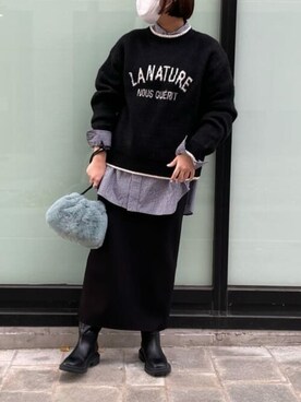 FREDY&GLOSTER stylingさん（レディース・156cm）の冬コーディネート