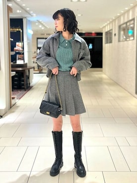 FREDY&GLOSTER stylingさん（レディース・165cm）の冬コーディネート