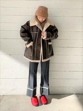 FREDY&GLOSTER stylingさん（レディース・160cm）の冬コーディネート