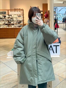 「モンスターパーカー」｜「アイテム（その他アウター）」を使った、FREDY&GLOSTER stylingさん（レディース・158cm）の冬コーディネート