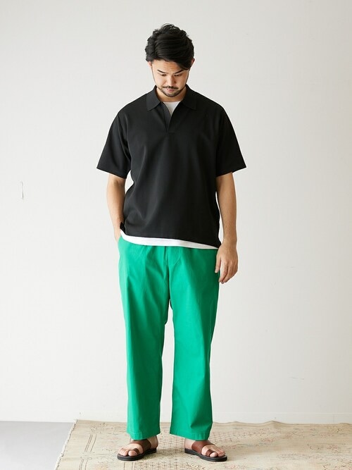 フレンチワーク イージーパンツ《カラーパンツ》（カーゴパンツ）｜417