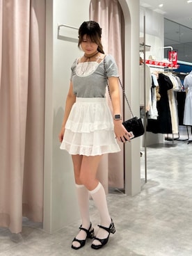 「ブルべ夏」｜華鈴さん（レディース・157cm）の夏コーディネート