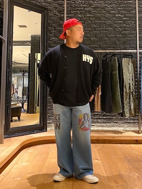 「HYSTERIC GLAMOUR（ヒステリックグラマー）のアイテム」を使った、DAISUKEさん（メンズ・174cm）の夏コーディネート