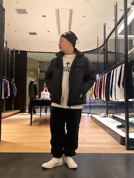 「アイテム（ミリタリージャケット）」を使った、DAISUKEさん（メンズ・174cm）の秋コーディネート