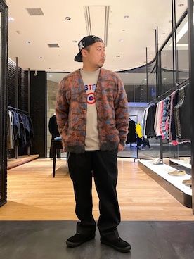 「アイテム（ウォレットチェーン）」を使った、DAISUKEさん（メンズ・174cm）の冬コーディネート