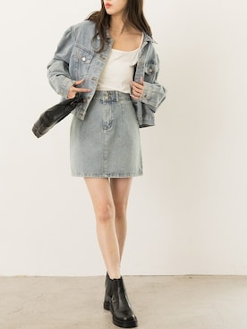 「DAY CLOSET（デイ クローゼット）のアイテム（セットアップ）」を使った、TeddyShopさん（レディース・158cm）の春コーディネート