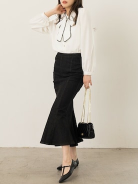 「DAY CLOSET（デイ クローゼット）のアイテム（シャツ/ブラウス）」を使った、TeddyShopさん（レディース・158cm）の春コーディネート